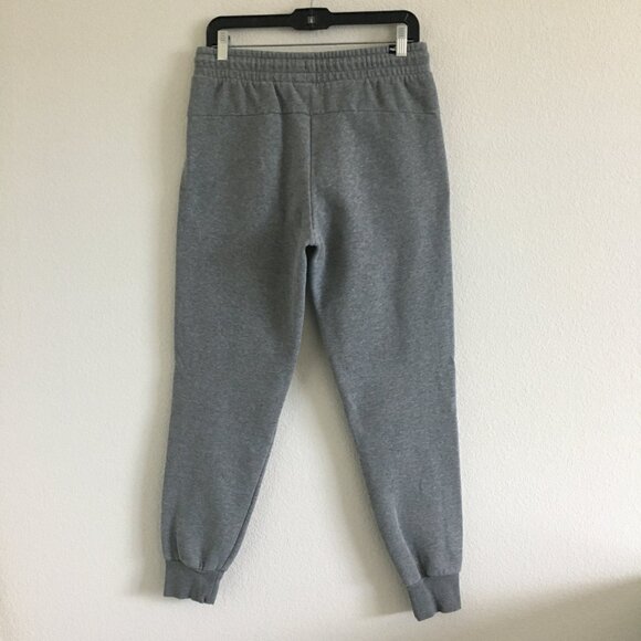 Puma Mens Medium Gray Jogger Drawstring Elastic Waist Inseam 28" 100% Cotton - Picture 8 of 12